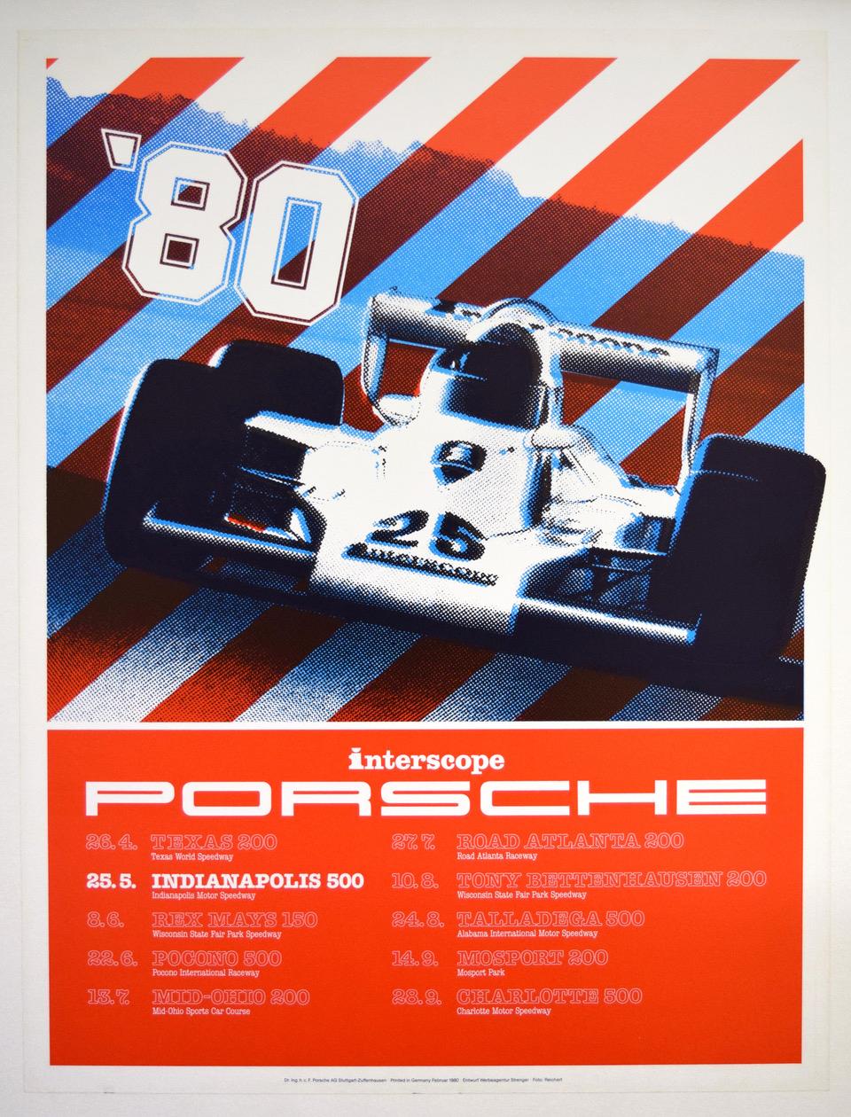 Porsche 911 poster - Championnat d'Europe 1966 - Erich Strenger