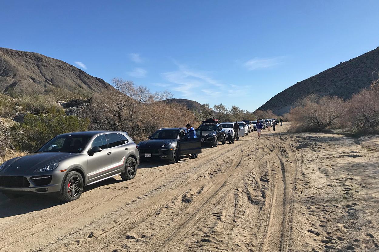 Members take Porsche SUVS offroad on SoCal desert trails The Porsche