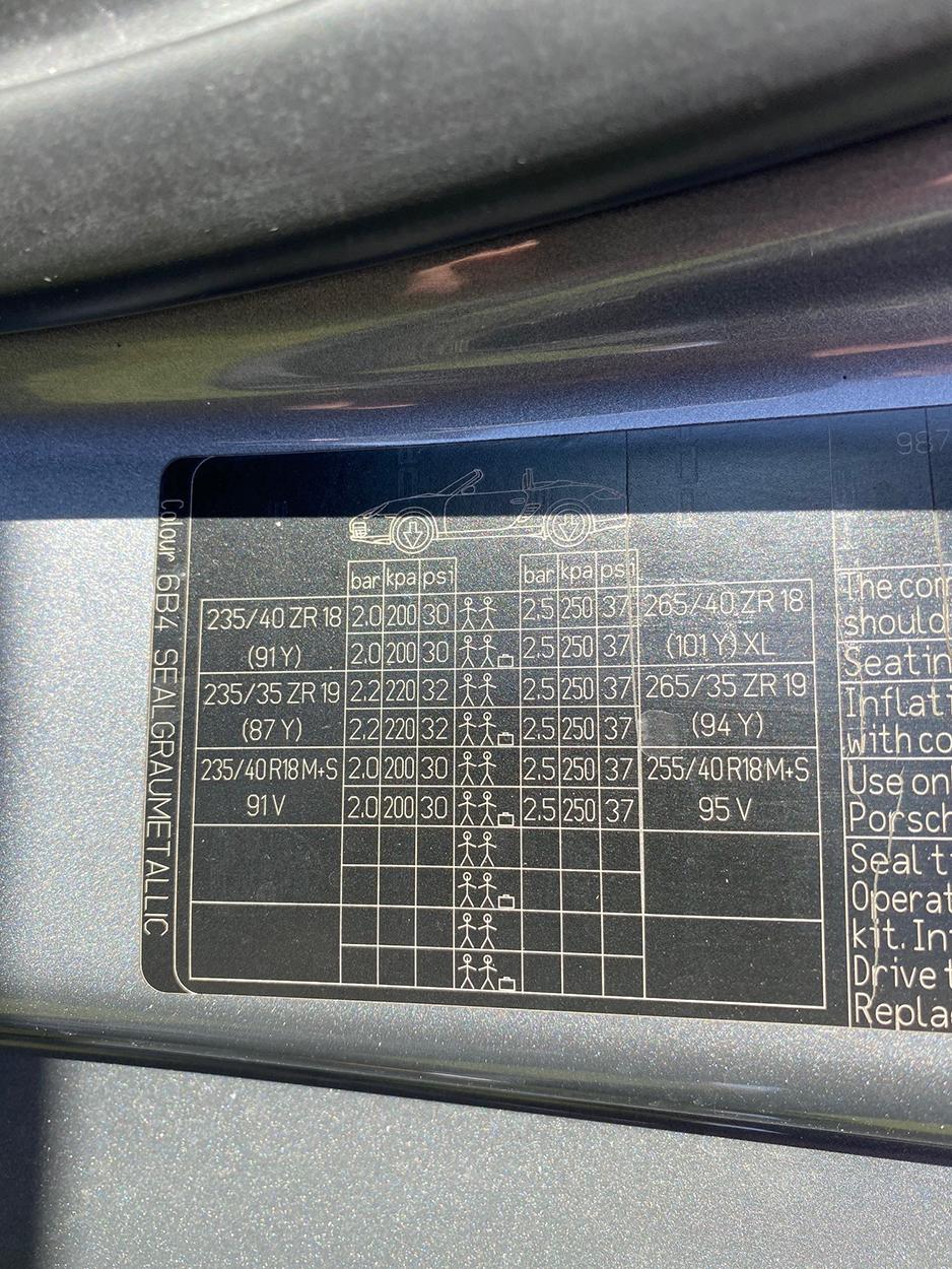 PCA Tech Tips Maintaining your Porsche's tire pressures The Porsche